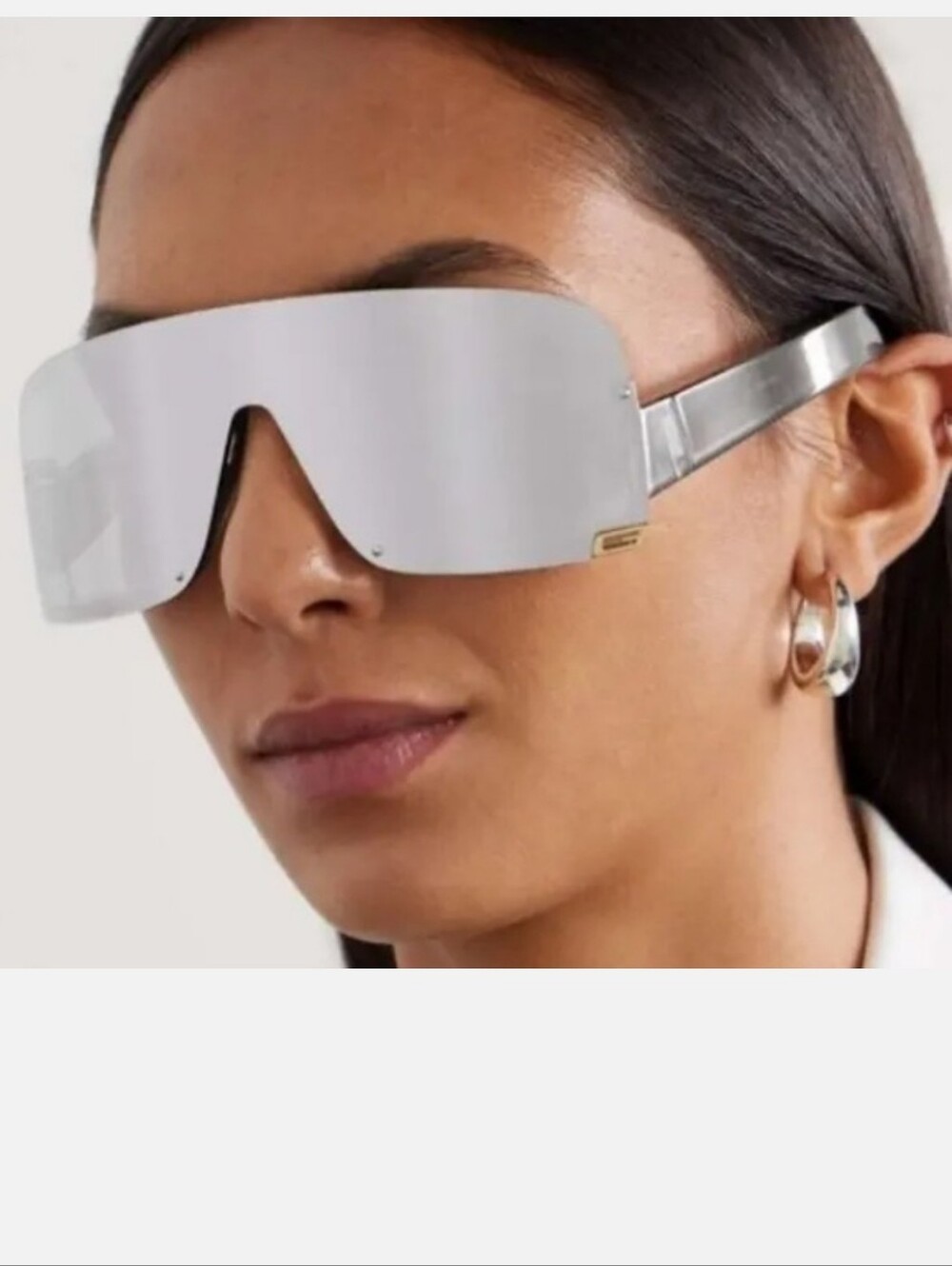 gucci gg1637s grey injection sunglasses - shiny transparent